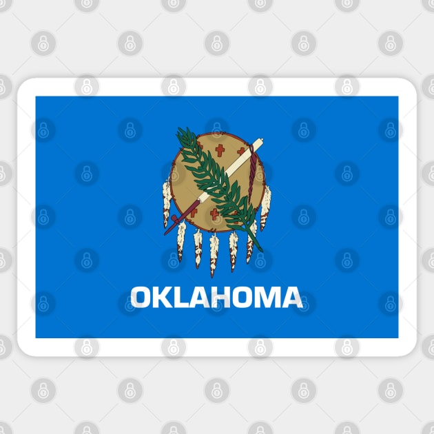 Flag of Oklahoma Sticker by brigadeiro